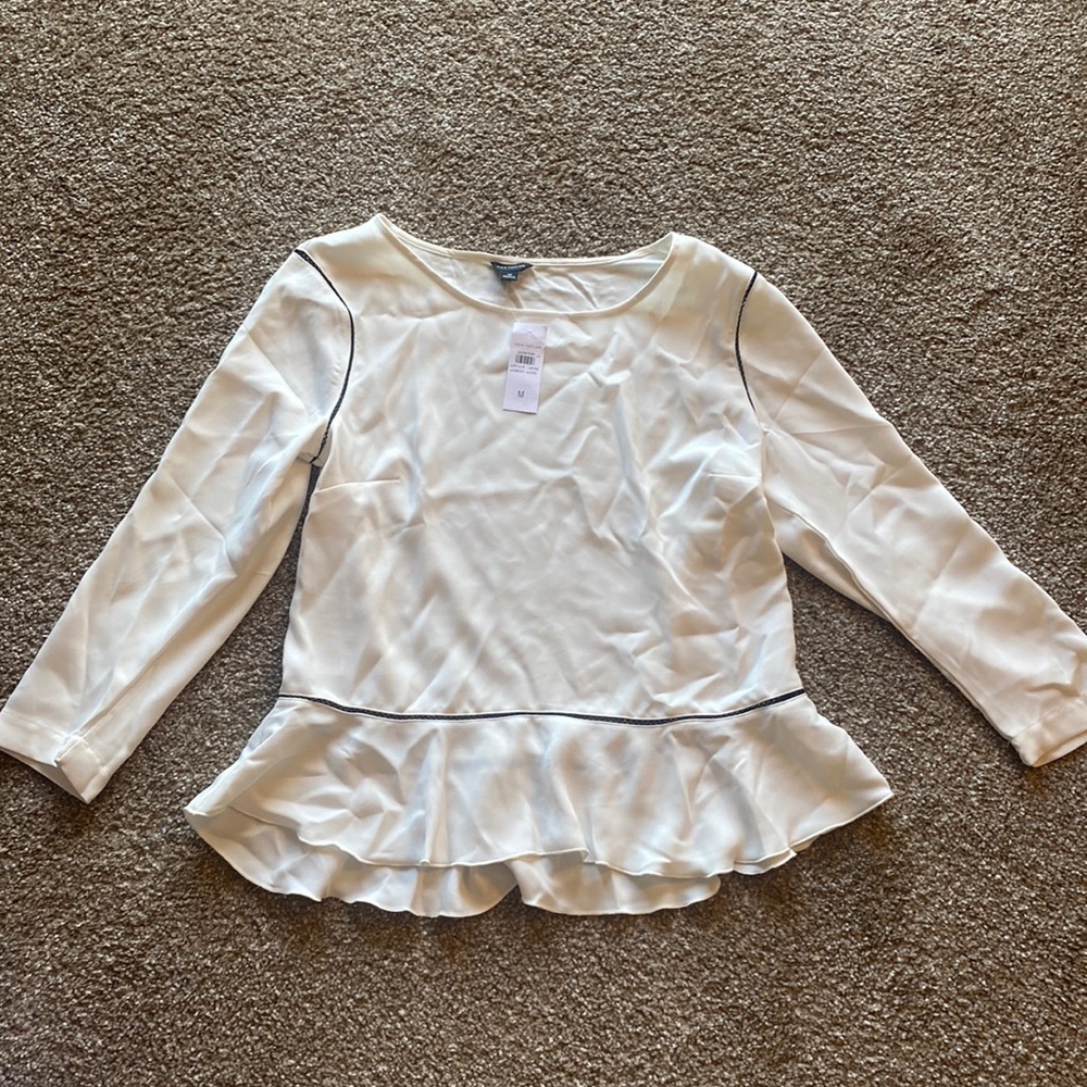 Ann Taylor Cream Blouse
